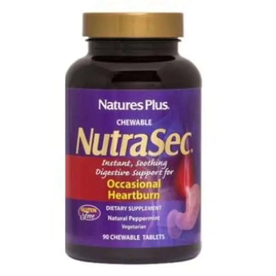 Natures Plus Nutrasec, 90 compresse masticabili