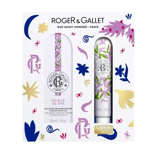 Roger & Gallet Feuille De Thé Wellness Apă parfumată + cremă de mâini Wellness Piept, 60 ml