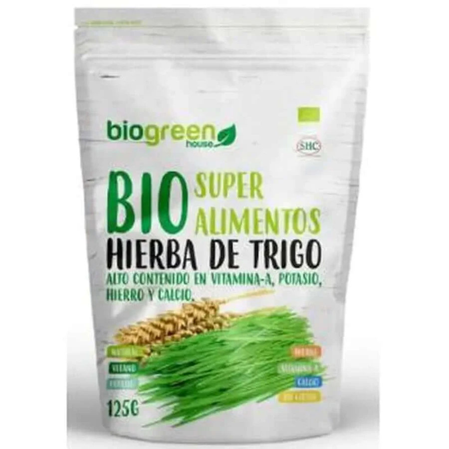 Biogreen Bio Tarwegras Supervoeding 125Gr