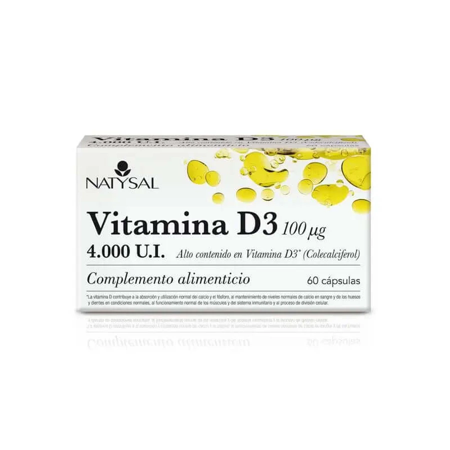Natysal Vitamina D3, 60 Cápsulas