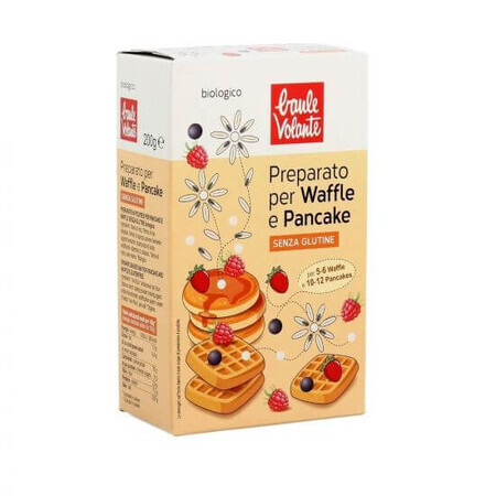 Biologische mix voor wafels en pannenkoeken glutenvrij, 200g, Baule Volante