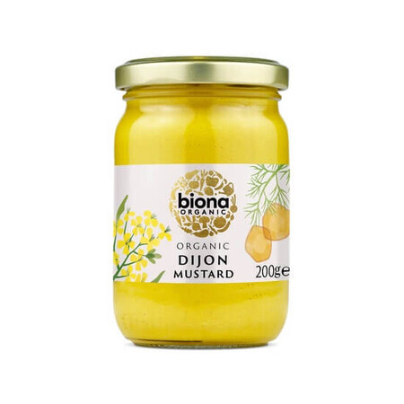 Mostaza de Dijon ecológica, 200 g, Biona Organic