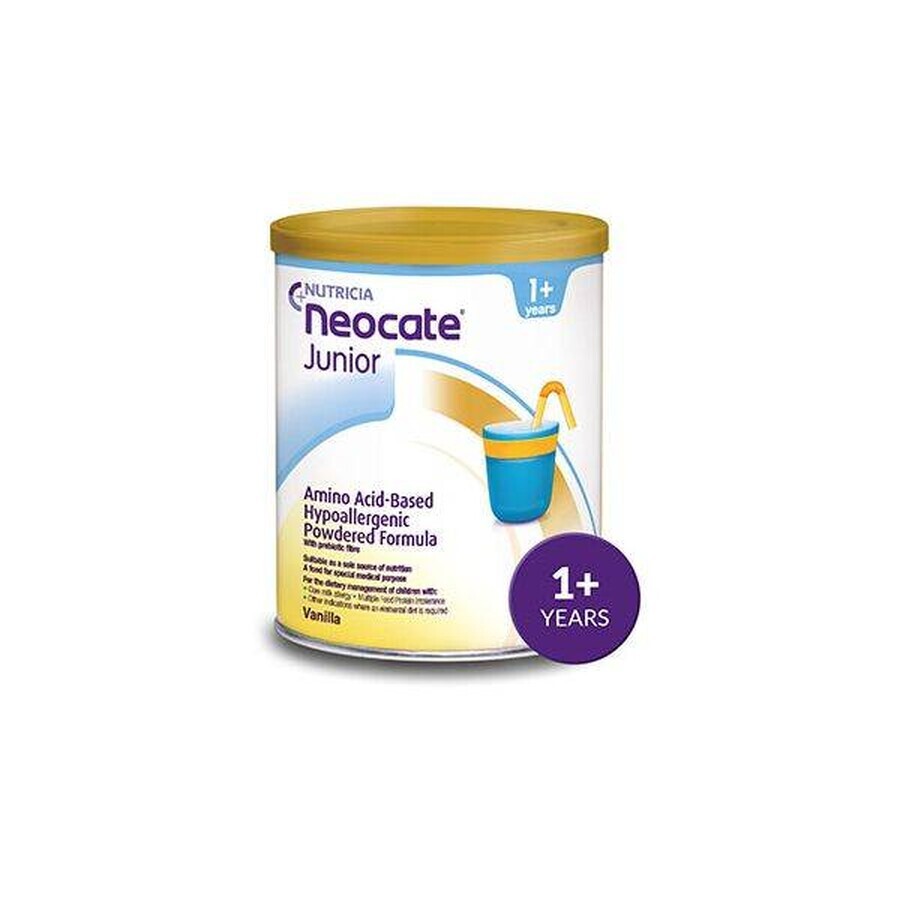 Special hypoallergenic formula Neocate Junior with vanilla flavour, +12 months, 400 g, Nutricia