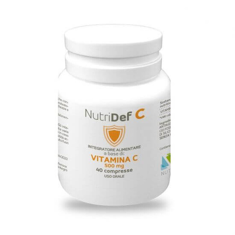 NutriDef vitamina C, 500 mg, 40 comprimidos, Nutrileya