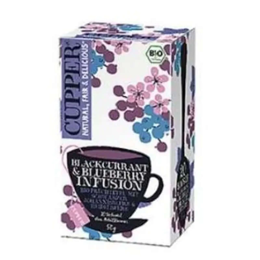 Cupper Blackcurrant & Blueberry Infusion 20Beutel. Bio