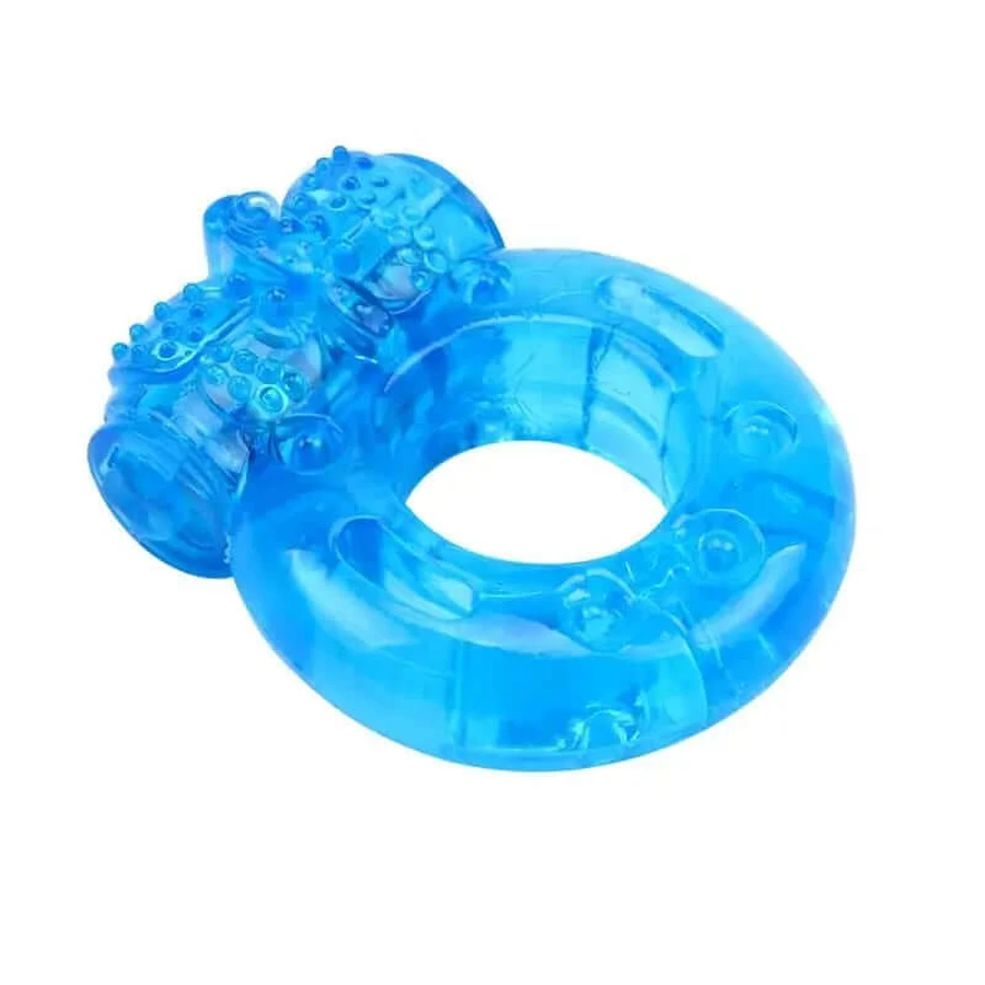 Chisa Anneau Penis et Vibration 1.8 Cm Bleu