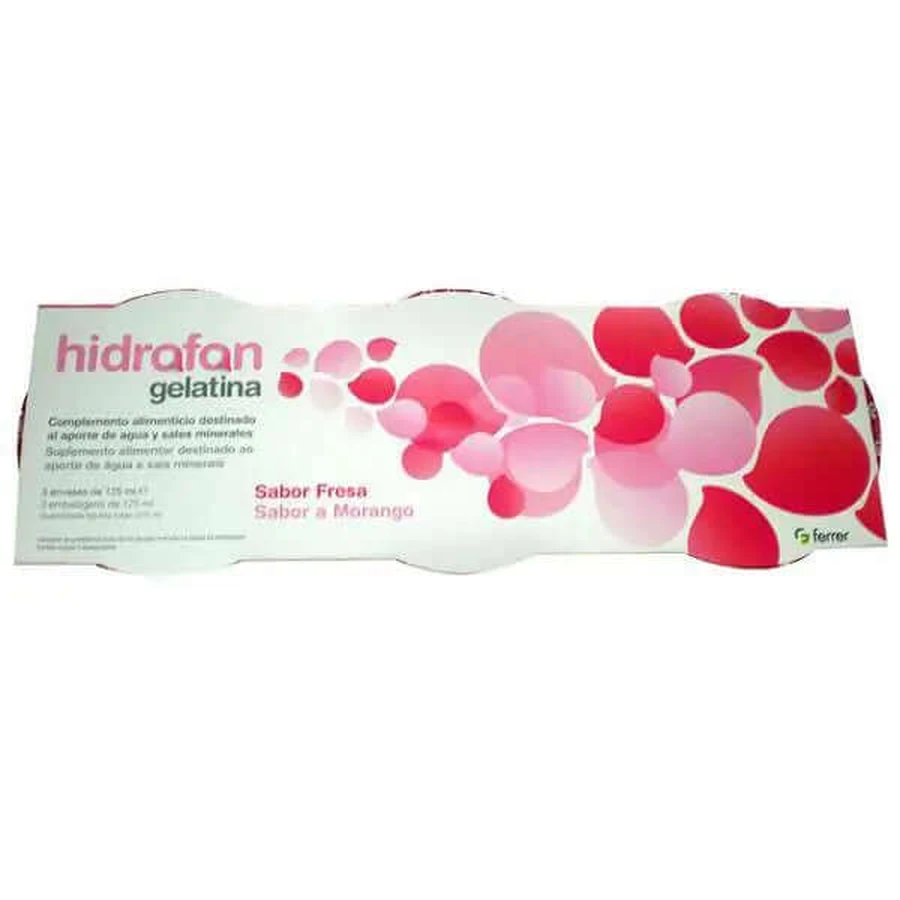 Gelée réhydratante saveur fraise Hidrafan