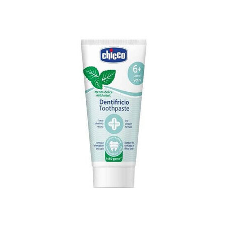 Dentífrico fluorado con suave sabor a menta, 50 ml, 6 años+, Chicco