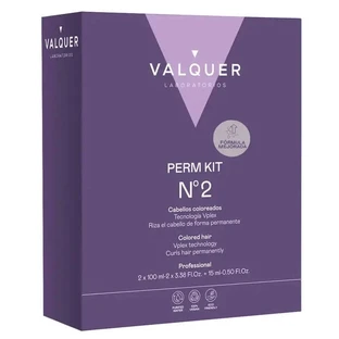 Valquer Kit professionale per la permanente - Nº 2 (capelli trattati con colore) , 210 ml