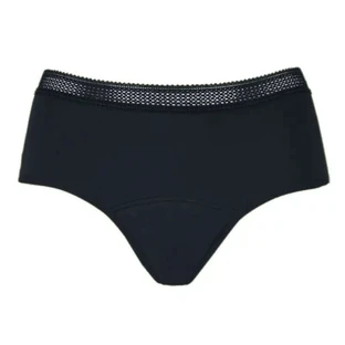 Chiloți menstruali Enna Gynecological Organic Hipster - debit mediu, mărimea S, negru