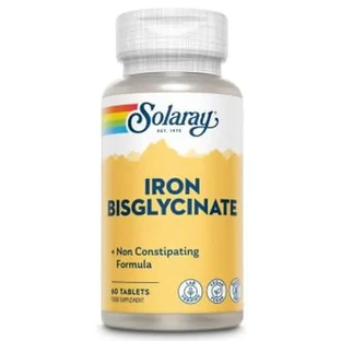 Solaray Bisglycinate Iron Bisglycinate Iron Bisglycinate Bisglycinate 60 Comprimés