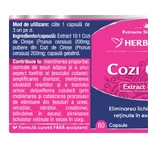 Cozi de cireșe extract, 60 capsule, Herbagetica