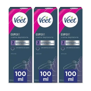 Veet Krem do depilacji dla kobiet pod pachy i okolice bikini roll-on, 3x100ml