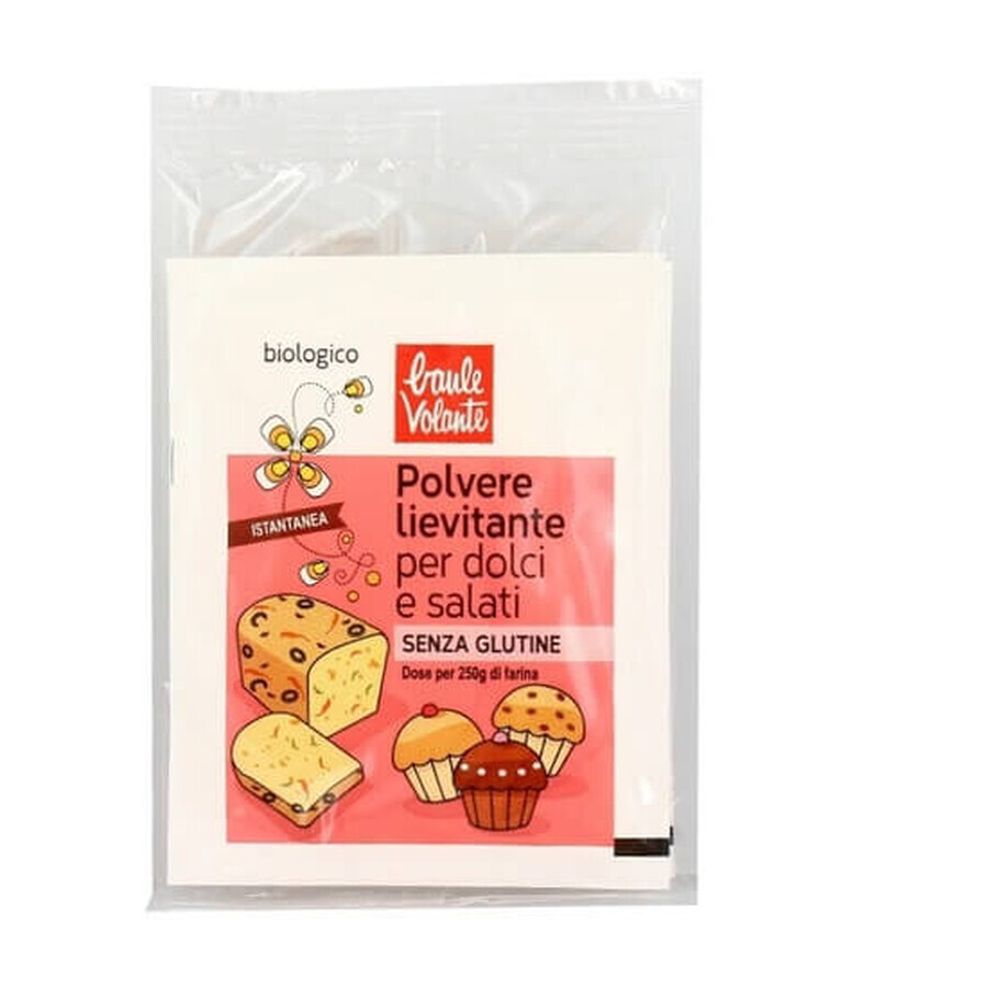 Poudre à lever bio sans gluten, 2 sachets x 9 g, Baule Volante