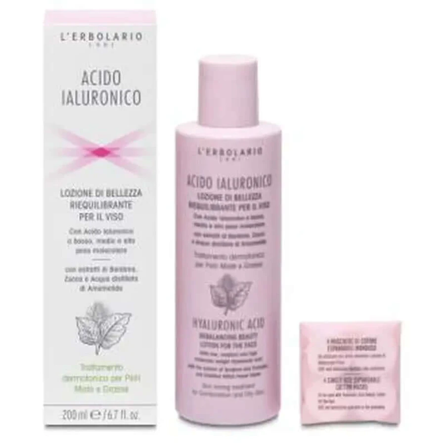 L'Erbolario Lotion rééquilibrante à l'acide hyaluronique 200 ml