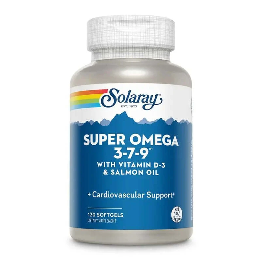 Solaray Super Omega 3-7-9, 120 perełek: ceny i cechy