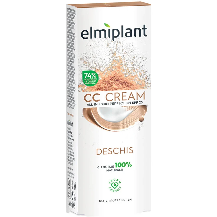 Crema CC Skin Moisture, tonalità chiara, 50 ml, Elmiplant