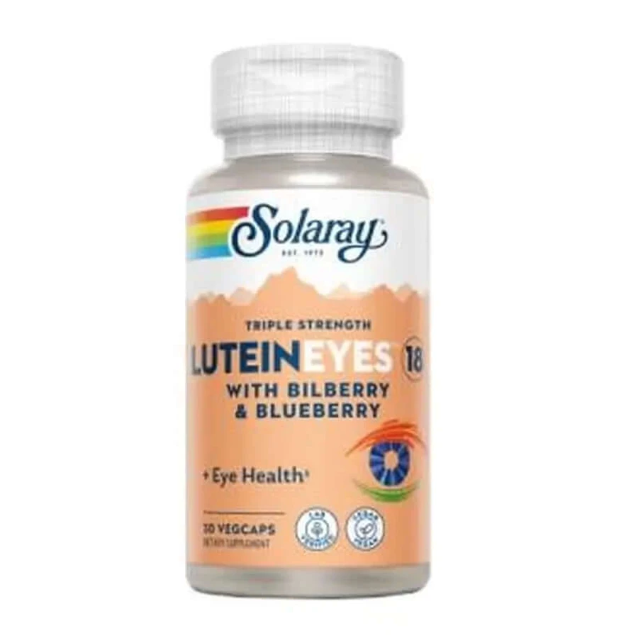 Solaray Lutein Augen 18Mg. 30 Kapseln
