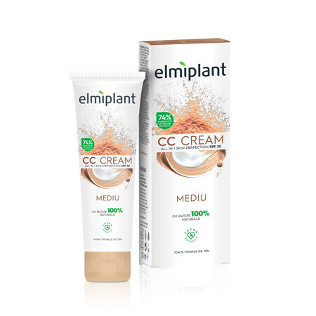 CC Skin Moisture Cream, tono medio, 50 ml, Elmiplant