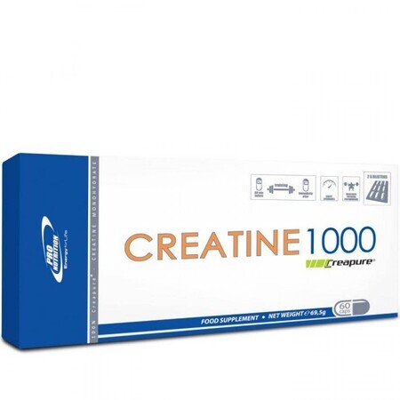 Creatina 1000, 60 cápsulas, Pro Nutrition