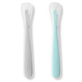 Set de 2 cucharas Easy Feed, gris-azul, Skip Hop