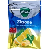 WICK Citroen & menthol zuigtabletten zonder suiker 72 g
