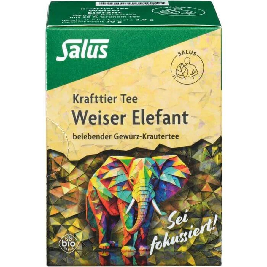 KRAFTTIER Thé Sage Eléphant Bio Salus Filterbeut. 15 pcs.