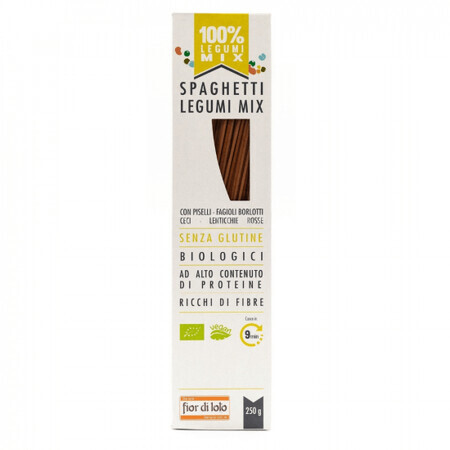 Mélange de spaghetti bio aux légumes sans gluten, 250g, Fior di Loto