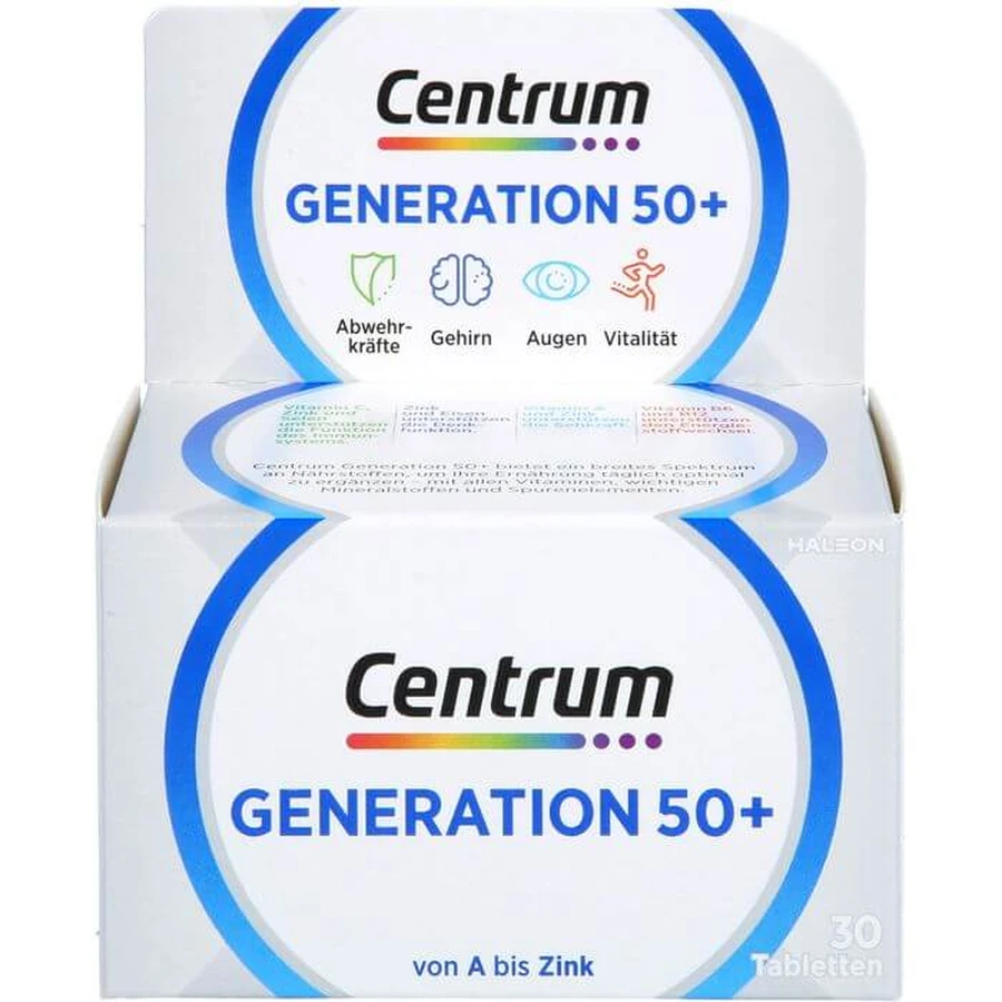 CENTRUM Generación 50+ Comprimidos 30 Cápsulas