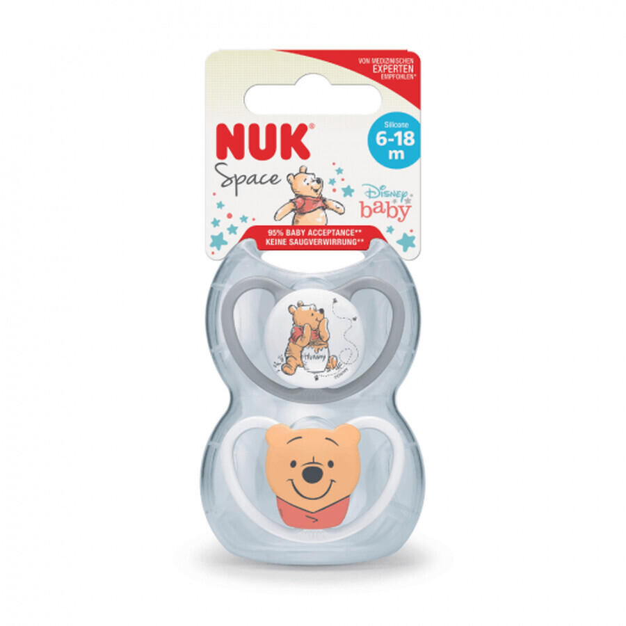 Sucette Space en silicone, 6-18 mois, Nuk