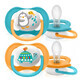 Chupete Ultra Air Happy SCF080/07, 6-18 meses, 2 piezas, Philips