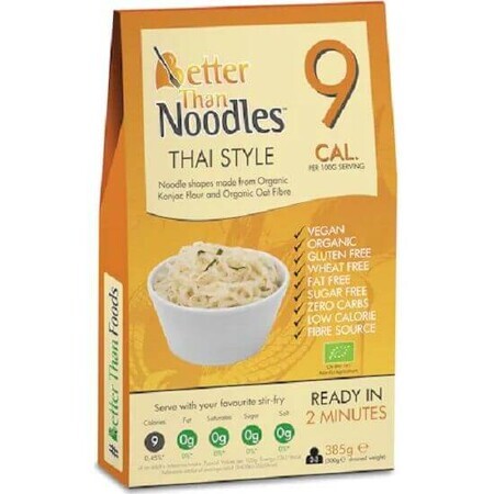 Thai Eco konjac noedels, 385g, Beter dan Voedingsmiddelen