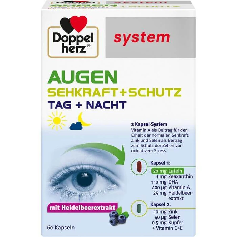 DOPPELHERZ Augen Sehkraft+Schutz system Capsules 60 Capsules