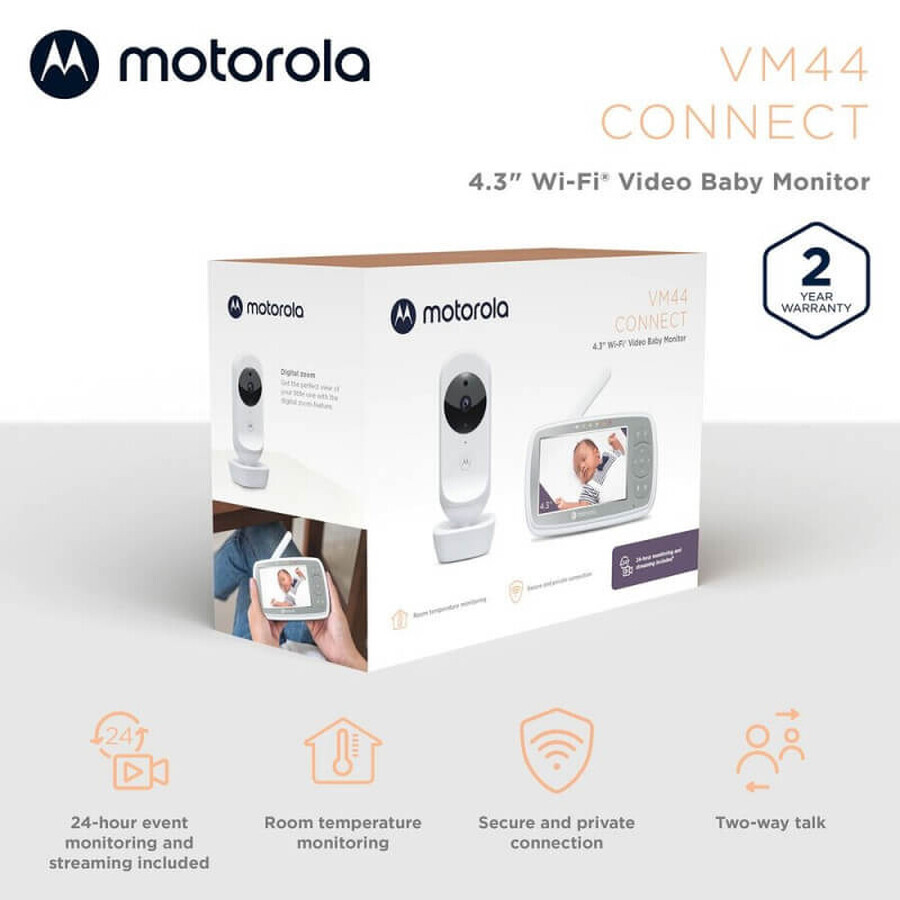 Digitaler Videomonitor + Wi-Fi VM44 Connect, Motorola