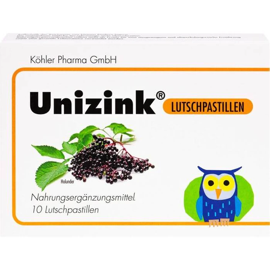 UNIZINK lozenges 10 buc.