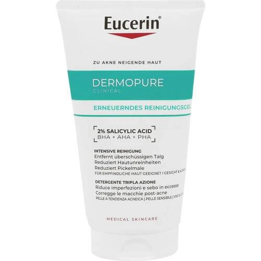 EUCERIN DermoPure Clinical Cleansing Gel reînnoitor 150 ml