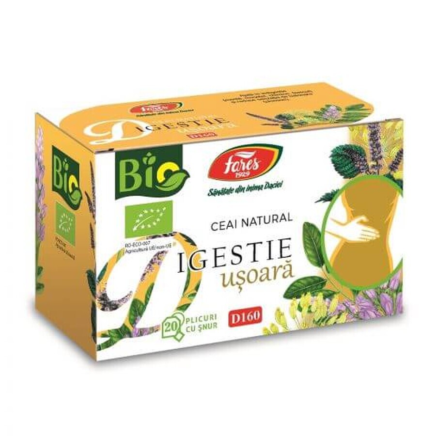 Easy Digestion Eco Tea D160, 20 bolsitas, Fares