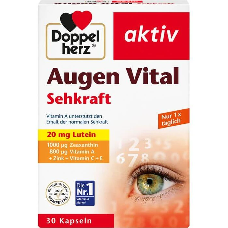 DOPPELHERZ Augen Vital Sehkraft aktiv Capsules 30 kapsułek: ceny i cechy