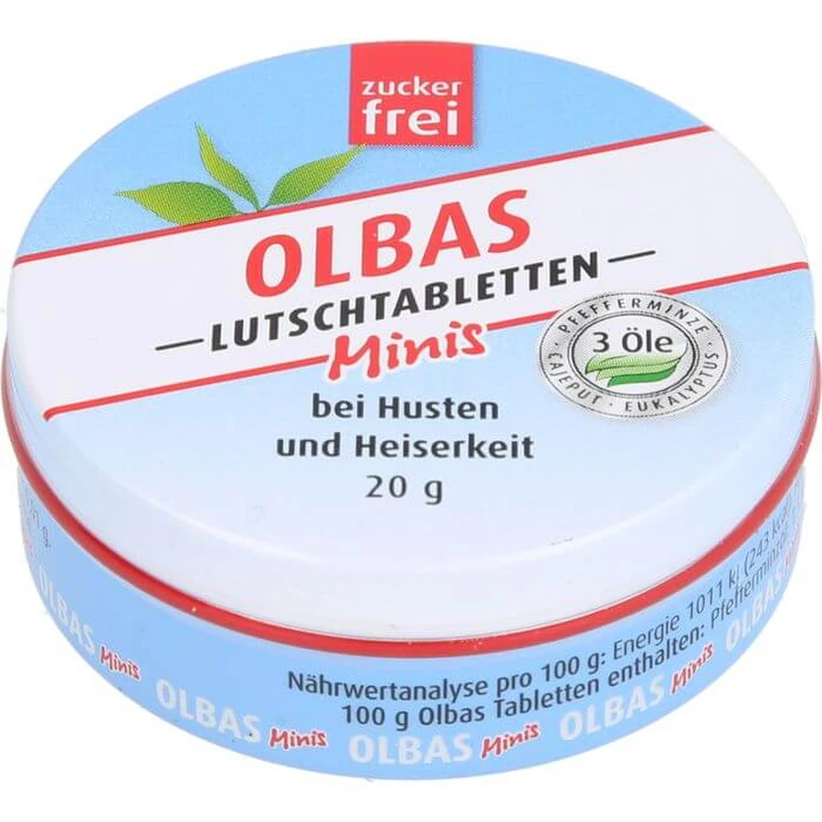OLBAS Minis pastillas para chupar sin azúcar 20 g