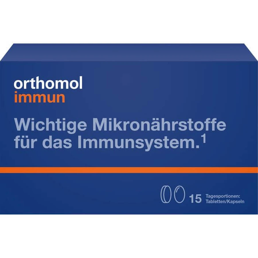 ORTHOMOL Immun 15 comprimés/capsules paquet combiné 1 pc.