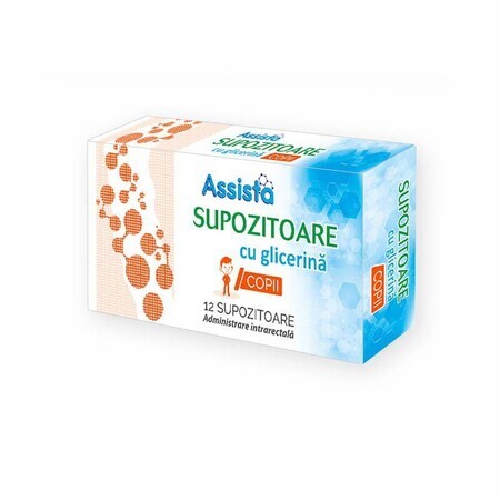 Assista Glicerina supositorios niños 1400 mg x 12