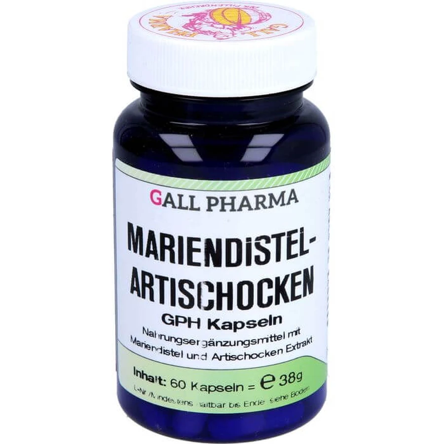 MARIENDISTEL ARTISCHOCKEN GPH Kapsułki 60 kapsułek: ceny i cechy
