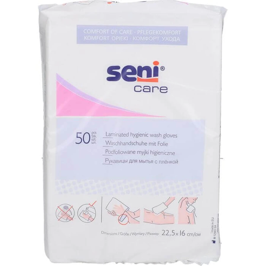 Gants de lavage SENI avec feuille d'aluminium 50 pcs.