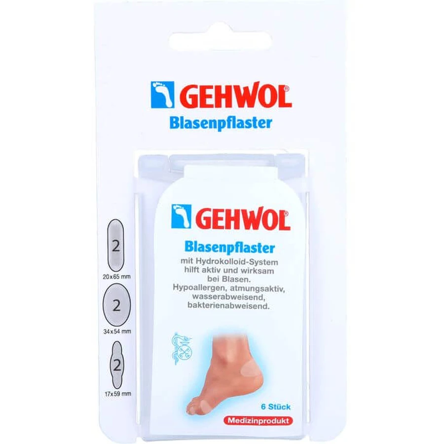 GEHWOL Plasturi pentru bășici asortate 6 buc.