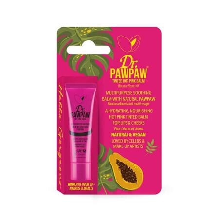 Multifunctional balm, Hot Pink shade x 10ml, Dr PawPaw