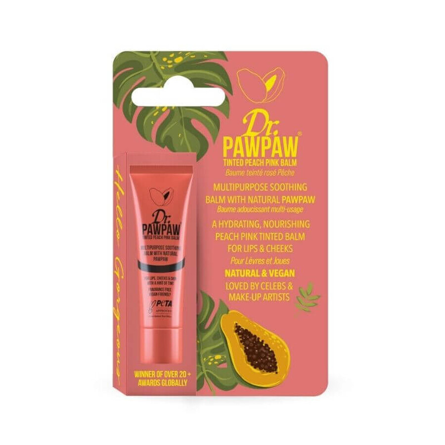 Multifunctional balm, Peach shade x 10ml, Dr PawPaw