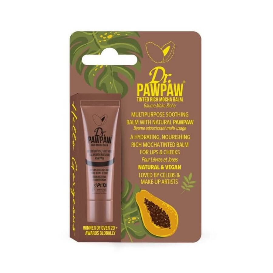 Balsamo multifunzionale, tonalità Rich Mocha x 10 ml, Dr PawPaw