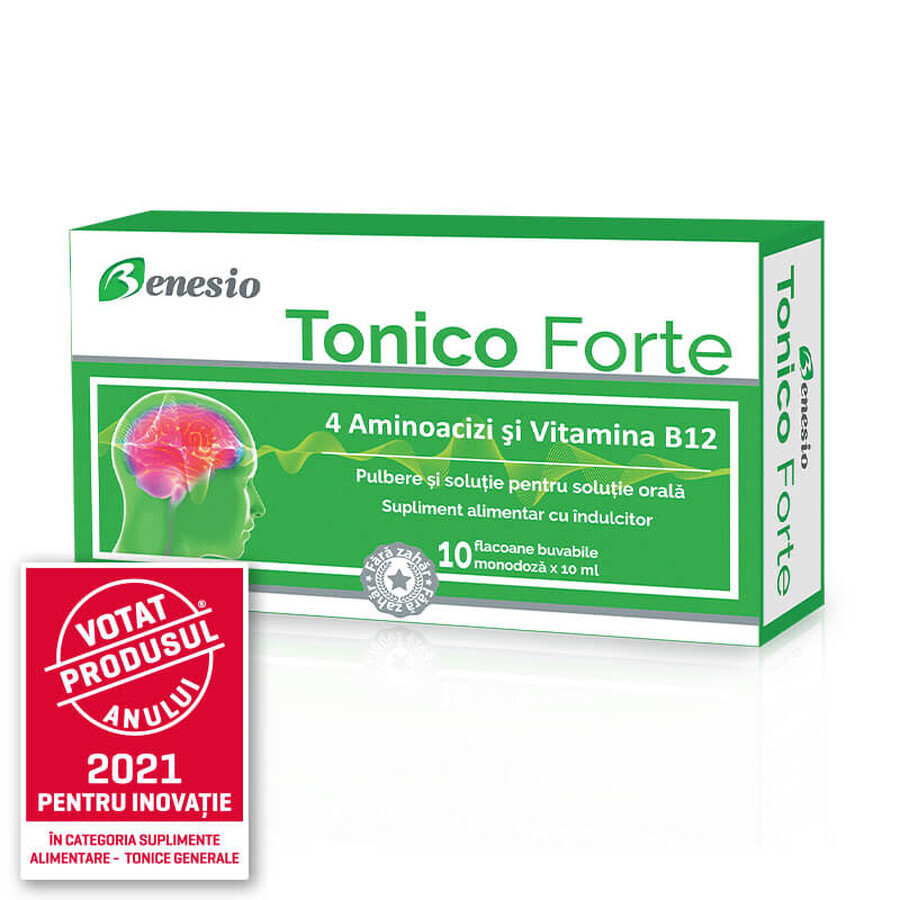 Tónica Fuerte 10 ml x 10 botellas, Benesio