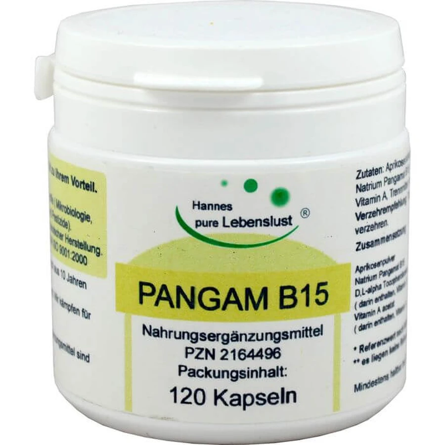 PANGAM Witamina B15 Kapsułki 120 kapsułek: ceny i cechy