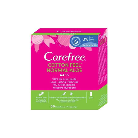 Carefree absorbante normale aloe x 56 buc.